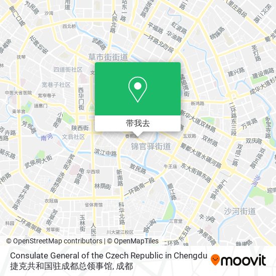 Consulate General of the Czech Republic in Chengdu 捷克共和国驻成都总领事馆地图