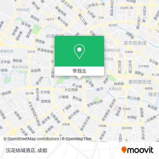 浣花锦城酒店地图
