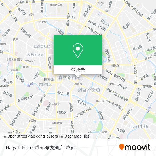 Haiyatt Hotel  成都海悦酒店地图