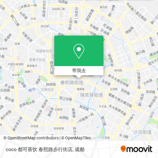 coco 都可茶饮 春熙路步行街店地图