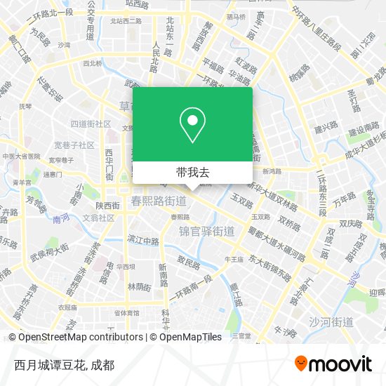 西月城谭豆花地图
