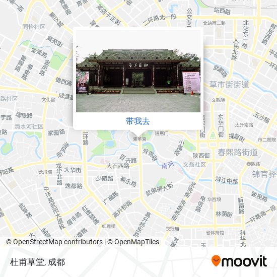 杜甫草堂地图