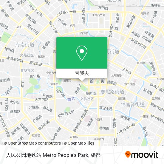 人民公园地铁站 Metro People's Park地图