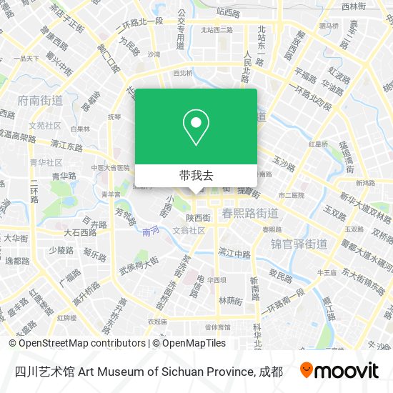 四川艺术馆 Art Museum of Sichuan Province地图