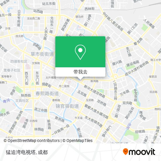 猛追湾电视塔地图