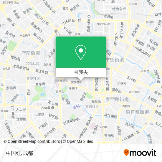 中国红地图