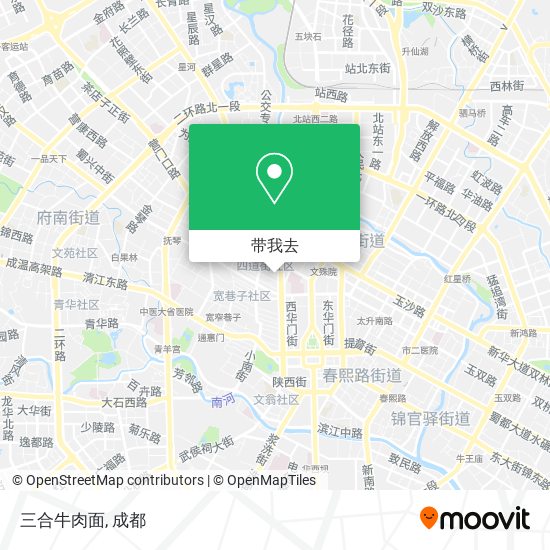 三合牛肉面地图