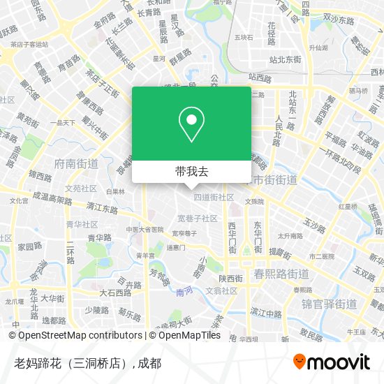 老妈蹄花（三洞桥店）地图