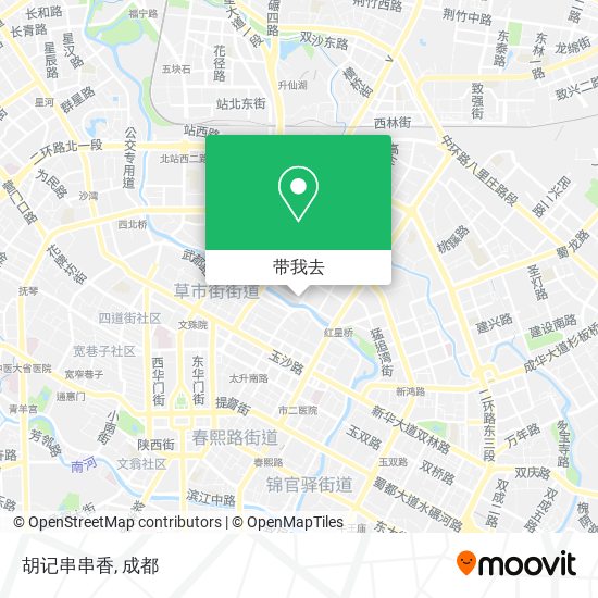 胡记串串香地图