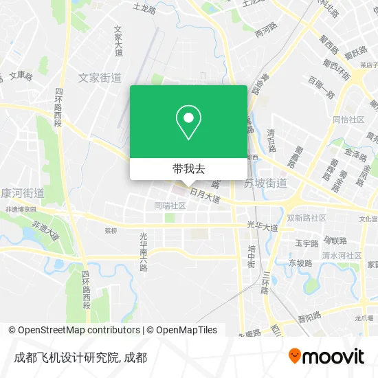 成都飞机设计研究院地图