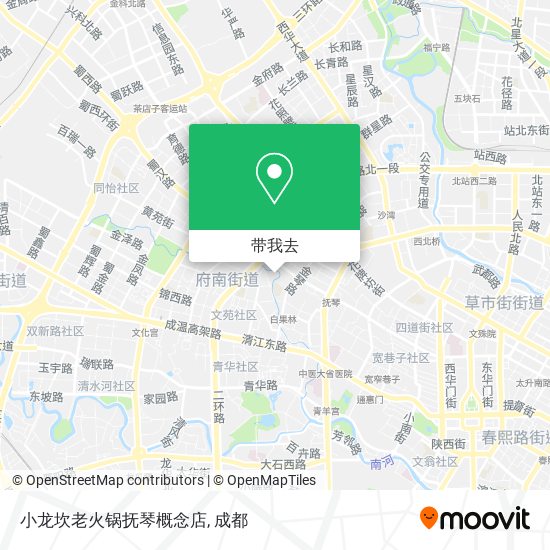 小龙坎老火锅抚琴概念店地图