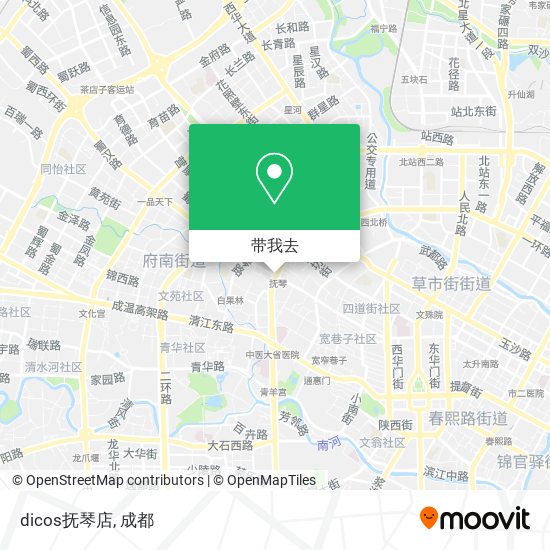 dicos抚琴店地图