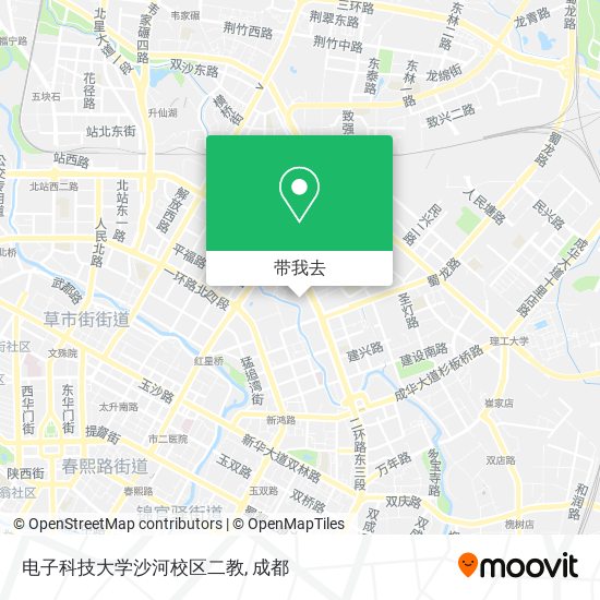 电子科技大学沙河校区二教地图