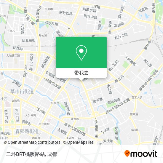 二环BRT桃蹊路站地图