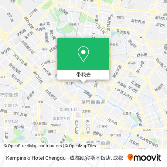 Kempinski Hotel Chengdu - 成都凯宾斯基饭店地图