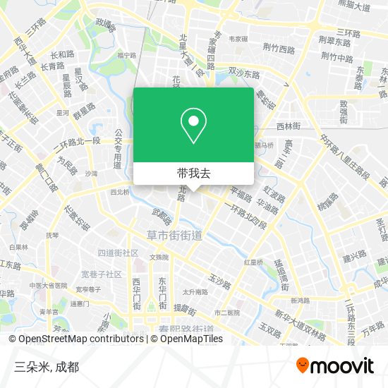 三朵米地图