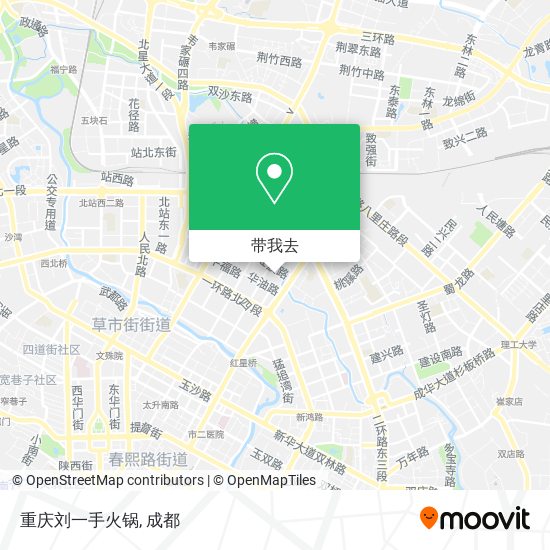 重庆刘一手火锅地图