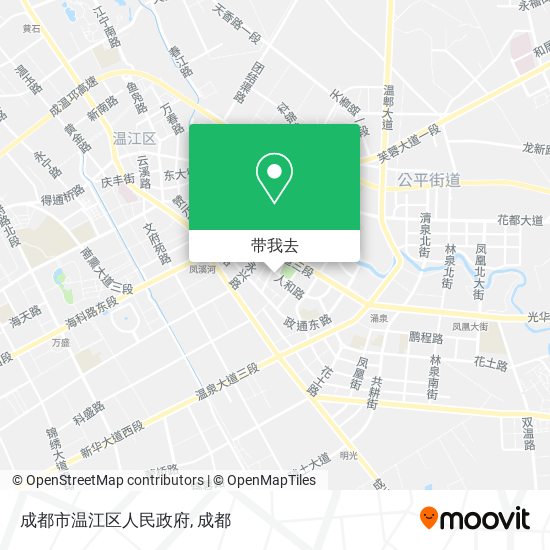 成都市温江区人民政府地图