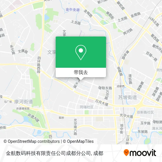 金航数码科技有限责任公司成都分公司地图
