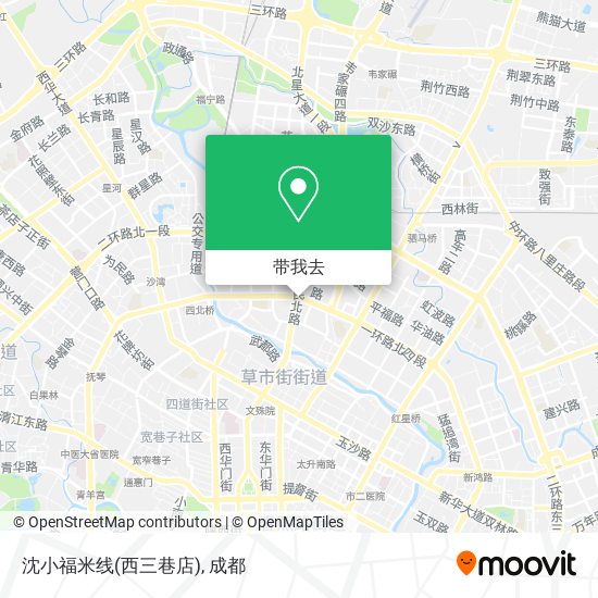 沈小福米线(西三巷店)地图