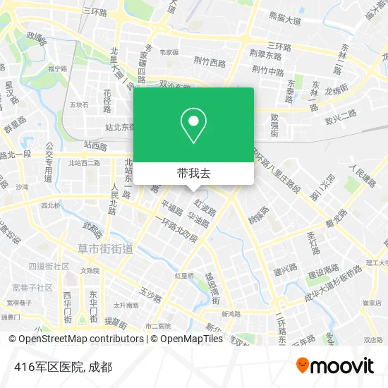 416军区医院地图