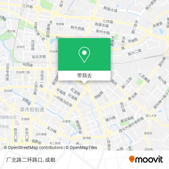 厂北路二环路口地图