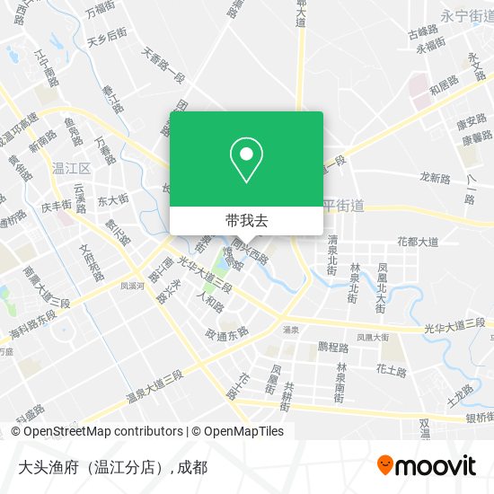 大头渔府（温江分店）地图