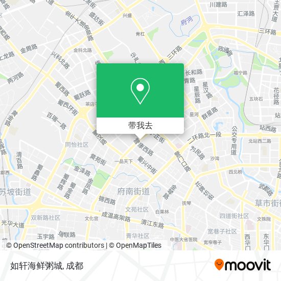 如轩海鲜粥城地图