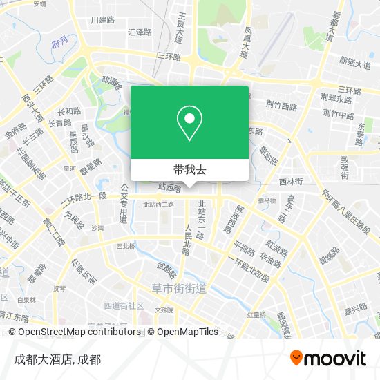 成都大酒店地图