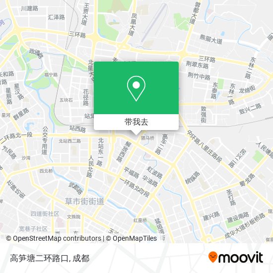 高笋塘二环路口地图