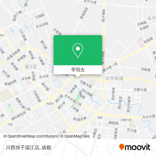 川西坝子温江店地图