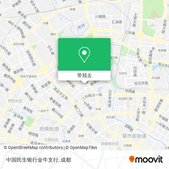 中国民生银行金牛支行地图