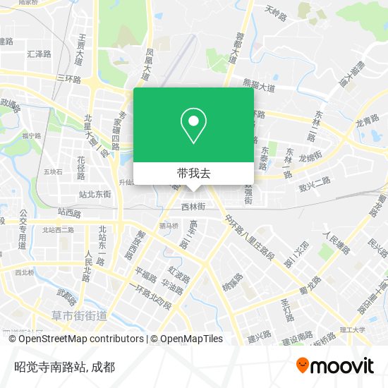 昭觉寺南路站地图
