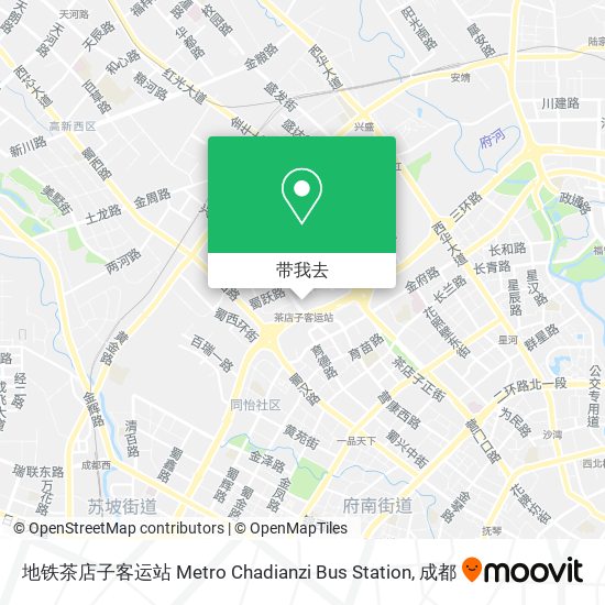 地铁茶店子客运站 Metro Chadianzi Bus Station地图