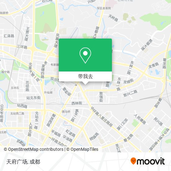 天府广场地图