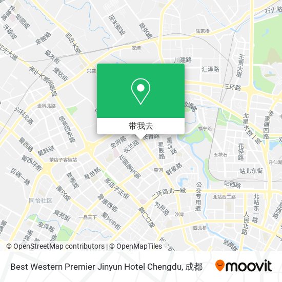 Best Western Premier Jinyun Hotel Chengdu地图