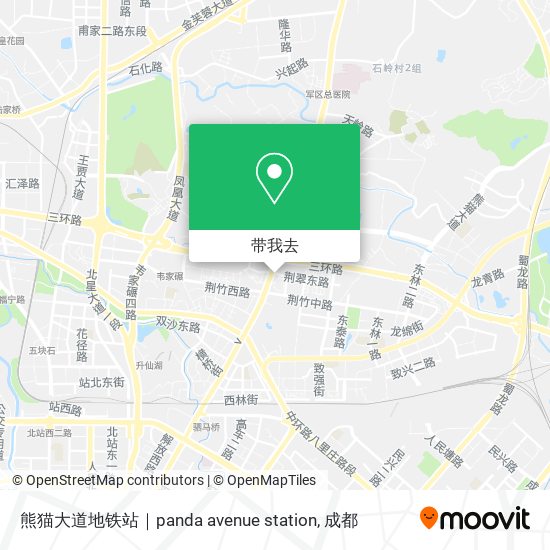 熊猫大道地铁站｜panda  avenue station地图