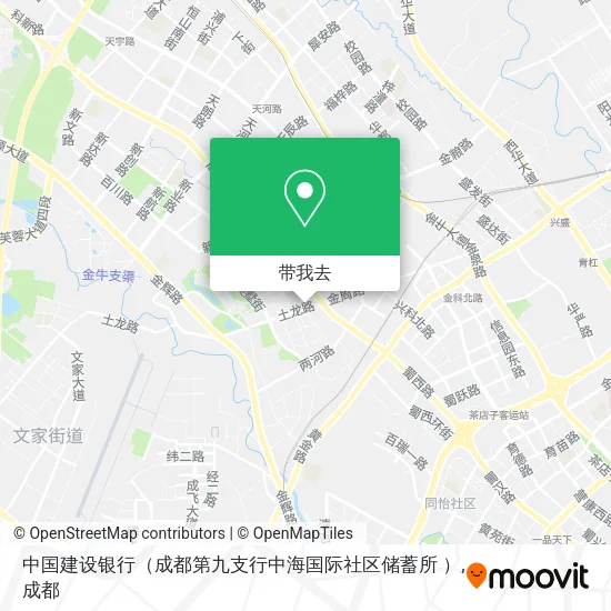 中国建设银行（成都第九支行中海国际社区储蓄所 ）地图