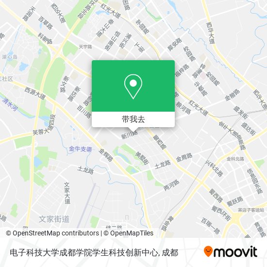 电子科技大学成都学院学生科技创新中心地图