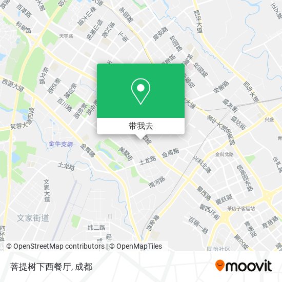 菩提树下西餐厅地图