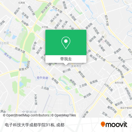 电子科技大学成都学院31栋地图