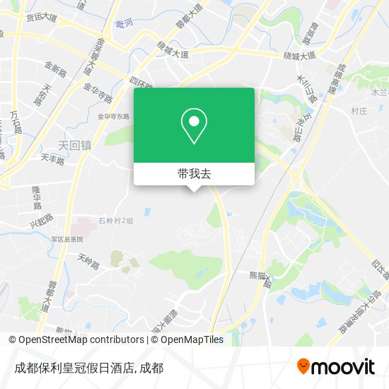 成都保利皇冠假日酒店地图