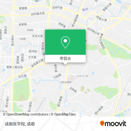 成都医学院地图