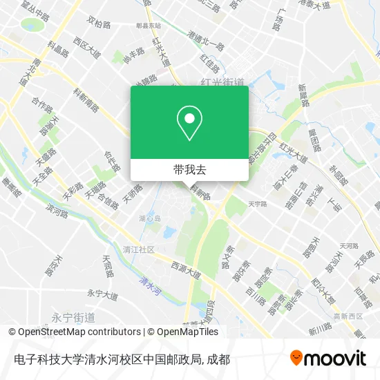 电子科技大学清水河校区中国邮政局地图