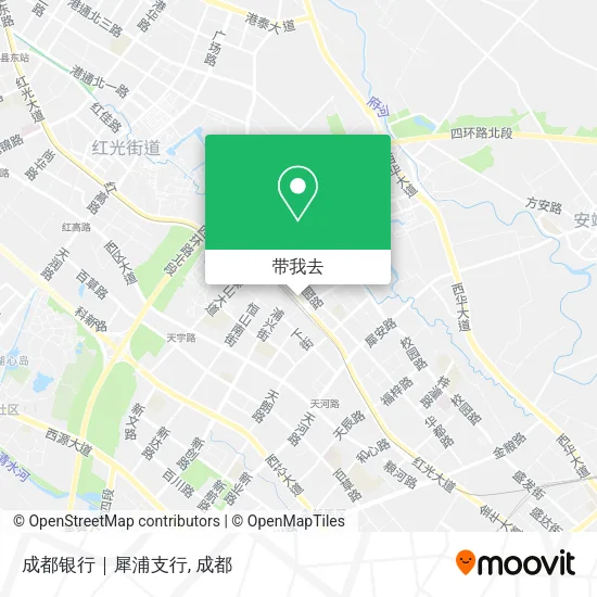 成都银行｜犀浦支行地图