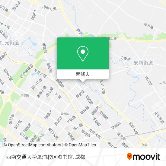 西南交通大学犀浦校区图书馆地图
