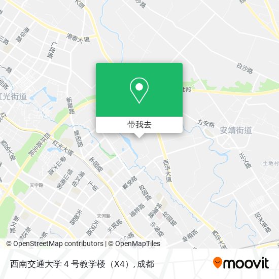 西南交通大学 4 号教学楼（X4）地图
