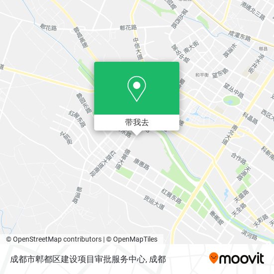 成都市郫都区建设项目审批服务中心地图