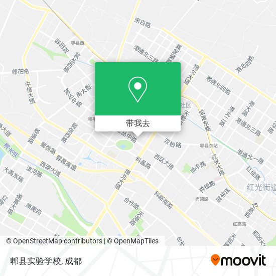 郫县实验学校地图