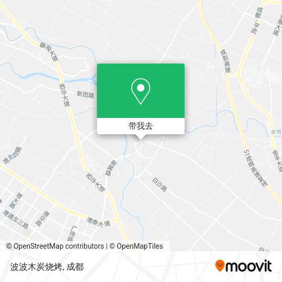 波波木炭烧烤地图